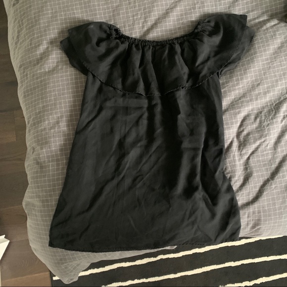 Black Off the Shoulder Zara Dress Medium - Picture 4 of 5